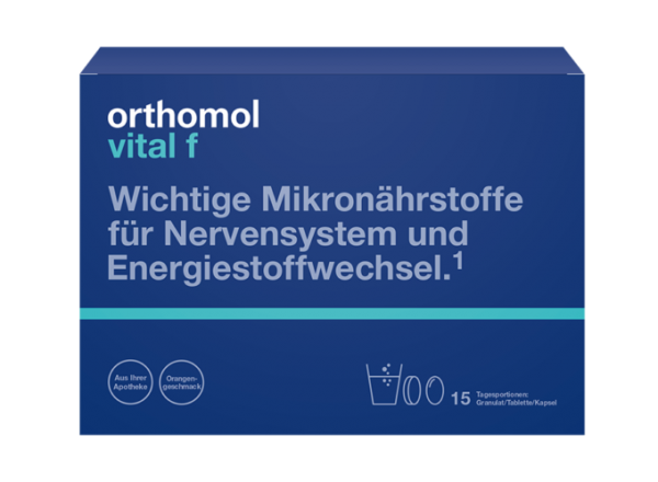 Orthomol Vital F (гранули апельсин + таблетки + капсули)