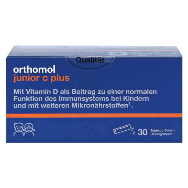 Orthomol Junior C Plus (гранули прямої дії малина-лайм)